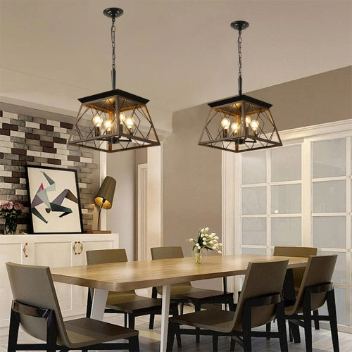Dining room with Chandeliers, table, and chairs. - Lioré® USA