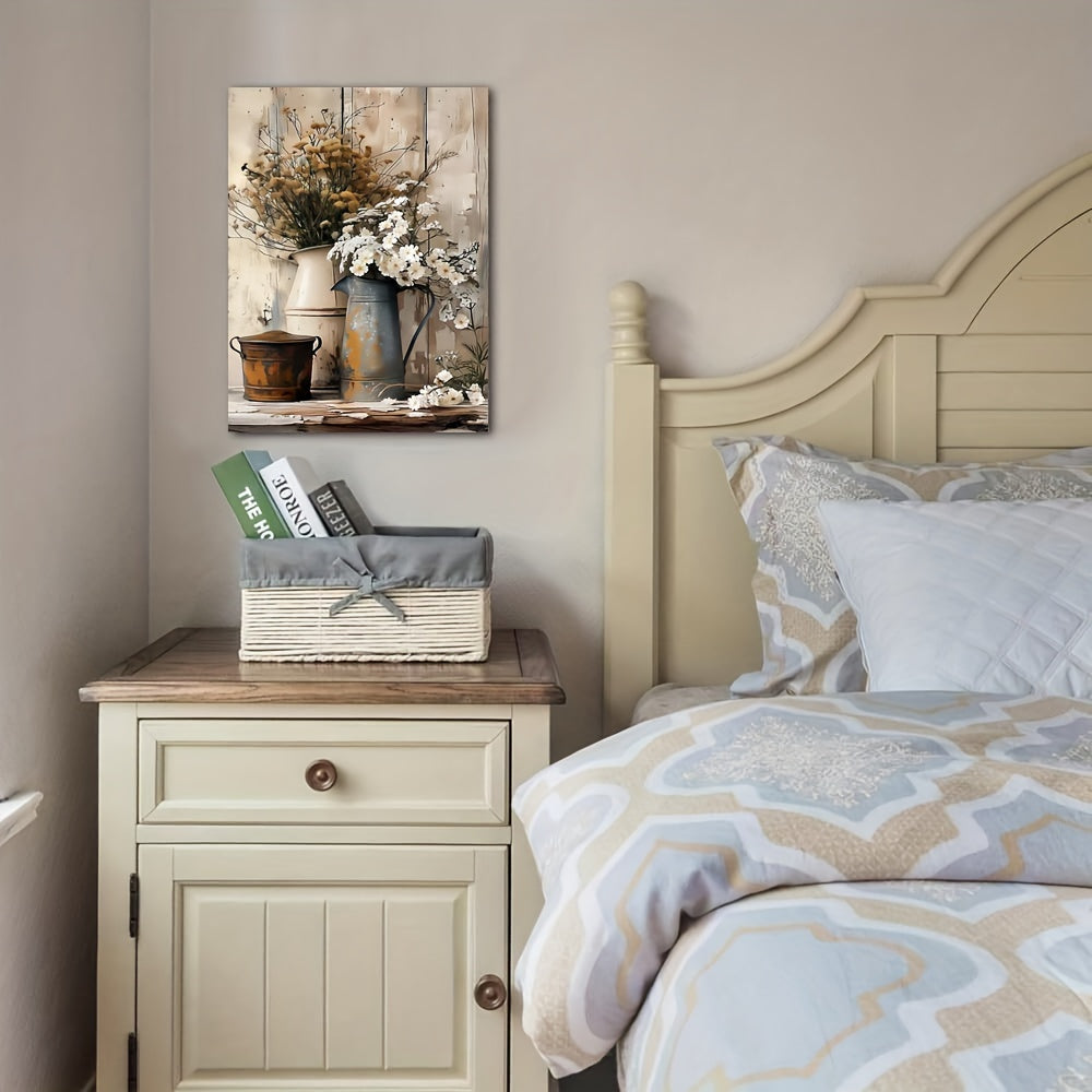 Nursery room with wooden nightstand, books, and decorative painting on the wall. - Lioré® USA